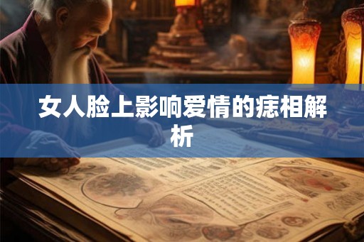 女人脸上影响爱情的痣相解析