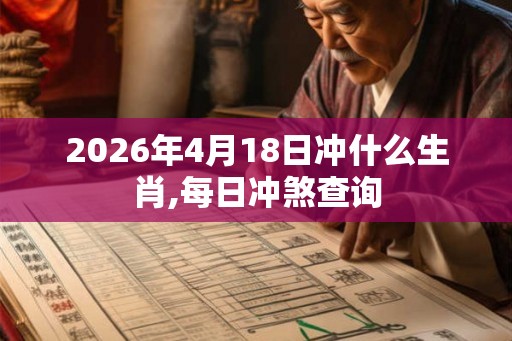 2026年4月18日冲什么生肖,每日冲煞查询