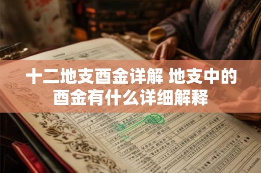 十二地支酉金详解 地支中的酉金有什么详细解释 十二地支酉金详解 地支中的酉金有什么详细解释