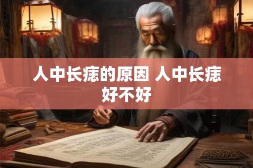 人中长痣的原因 人中长痣好不好