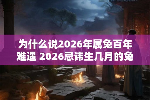 为什么说2026年属兔百年难遇 2026忌讳生几月的兔