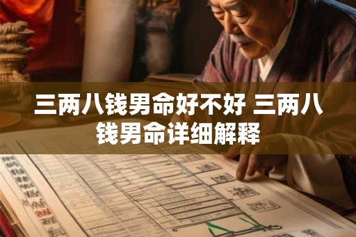 三两八钱男命好不好 三两八钱男命详细解释 三两八钱男命好不好 三两八钱男命详细解释