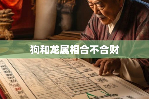 狗和龙属相合不合财