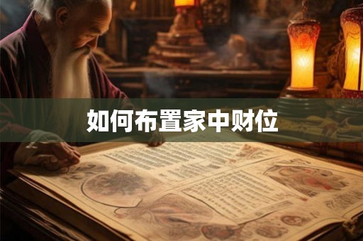 如何布置家中财位