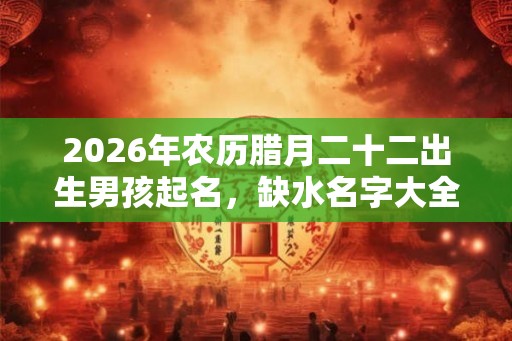 2026年农历腊月二十二出生男孩起名,缺水名字大全 2026年农历腊月二十二出生男孩起名,缺水名字大全
