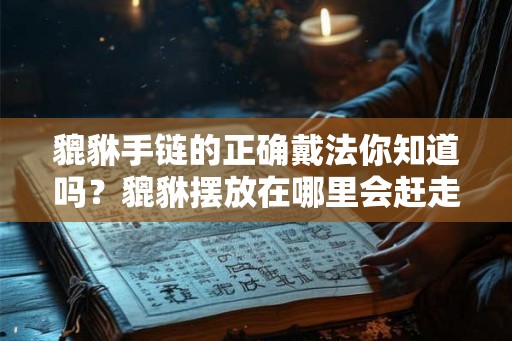 貔貅手链的正确戴法你知道吗？貔貅摆放在哪里会赶走保护神？