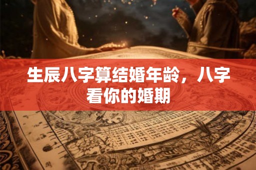 生辰八字算结婚年龄，八字看你的婚期