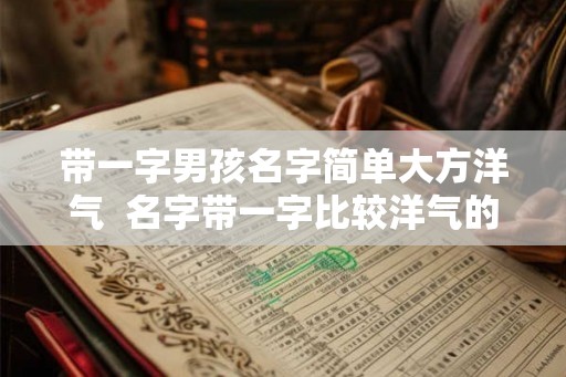 带一字男孩名字简单大方洋气 名字带一字比较洋气的 带一字男孩名字简单大方洋气 名字带一字比较洋气的