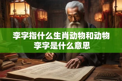 孪字指什么生肖动物和动物 孪字是什么意思