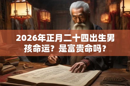 2026年正月二十四出生男孩命运?是富贵命吗? 2026年正月二十四出生男孩命运?是富贵命吗?