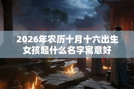 2026年农历十月十六出生女孩起什么名字寓意好
