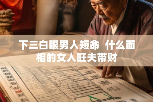 下三白眼男人短命 什么面相的女人旺夫带财 下三白眼男人短命 什么面相的女人旺夫带财