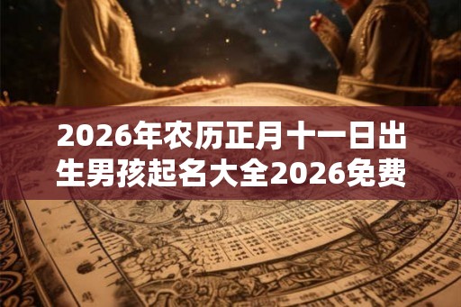 2026年农历正月十一日出生男孩起名大全2026免费 2026年农历正月十一日出生男孩起名大全2026免费