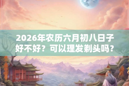 2026年农历六月初八日子好不好？可以理发剃头吗？
