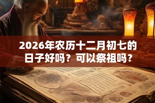 2026年农历十二月初七的日子好吗？可以祭祖吗？