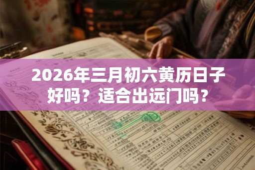 2026年三月初六黄历日子好吗？适合出远门吗？