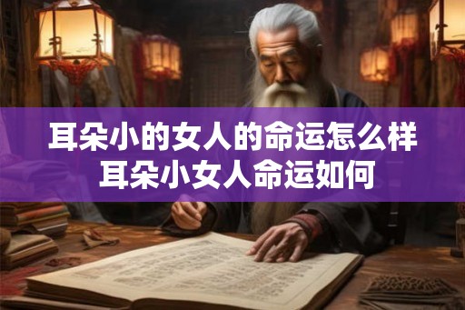 耳朵小的女人的命运怎么样 耳朵小女人命运如何 耳朵小的女人的命运怎么样 耳朵小女人命运如何