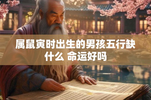 属鼠寅时出生的男孩五行缺什么 命运好吗