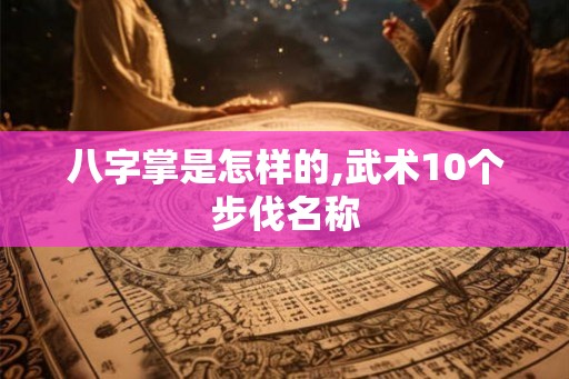 八字掌是怎样的,武术10个步伐名称