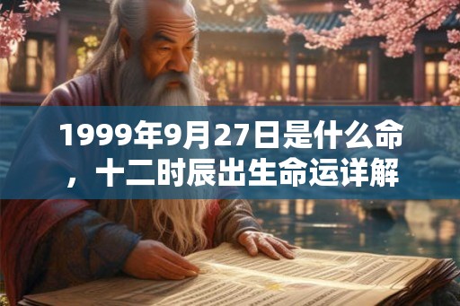 1999年9月27日是什么命，十二时辰出生命运详解
