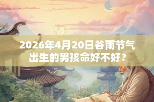 2026年4月20日谷雨节气出生的男孩命好不好？