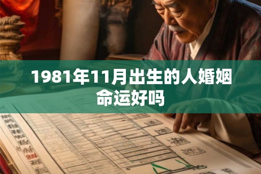 1981年11月出生的人婚姻命运好吗