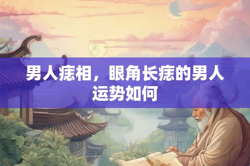 男人痣相，眼角长痣的男人运势如何
