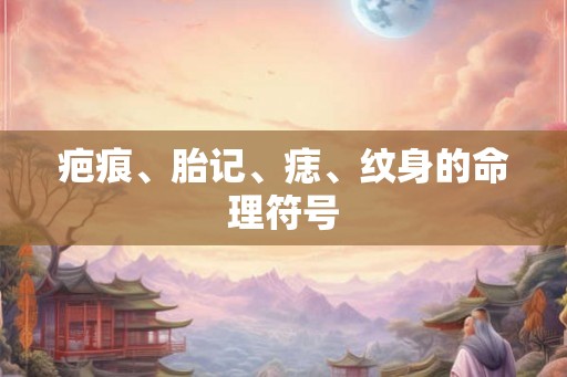 疤痕、胎记、痣、纹身的命理符号