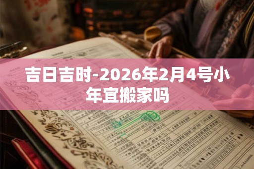 吉日吉时-2026年2月4号小年宜搬家吗