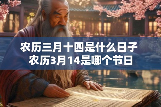 农历三月十四是什么日子 农历3月14是哪个节日