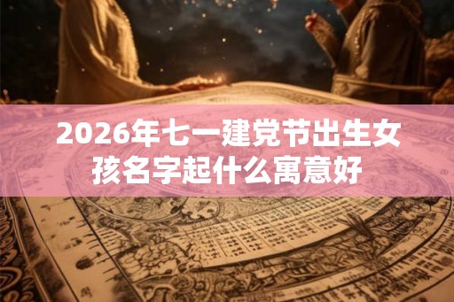 2026年七一建党节出生女孩名字起什么寓意好