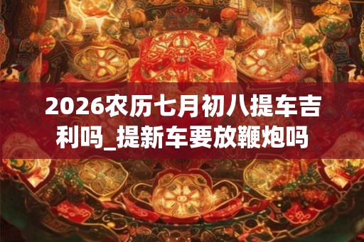 2026农历七月初八提车吉利吗_提新车要放鞭炮吗