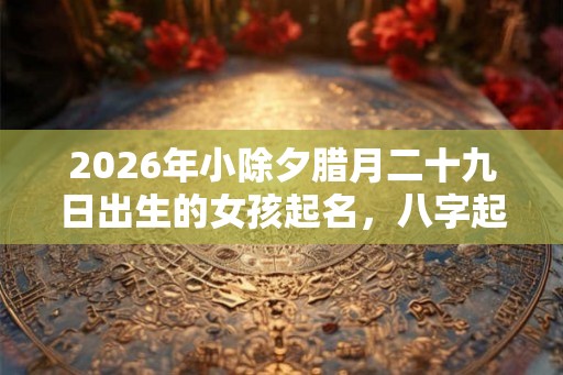 2026年小除夕腊月二十九日出生的女孩起名，八字起名大全