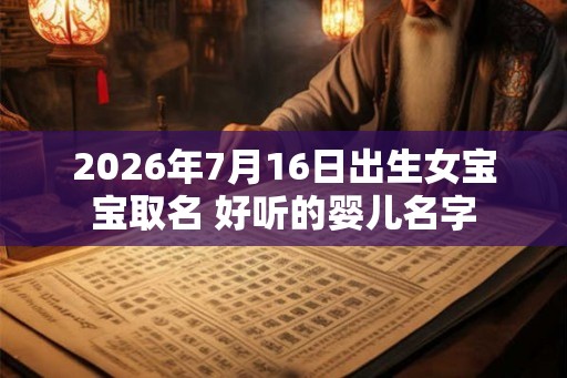 2026年7月16日出生女宝宝取名 好听的婴儿名字