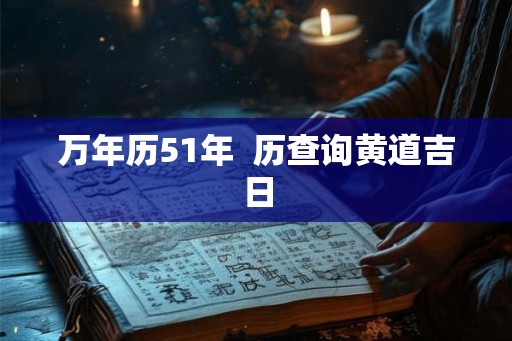 万年历51年  历查询黄道吉日