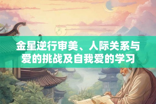 金星逆行审美、人际关系与爱的挑战及自我爱的学习