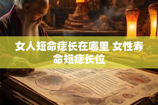 女人短命痣长在哪里 女性寿命短痣长位 女人短命痣长在哪里 女性寿命短痣长位