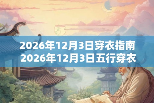 2026年12月3日穿衣指南 2026年12月3日五行穿衣