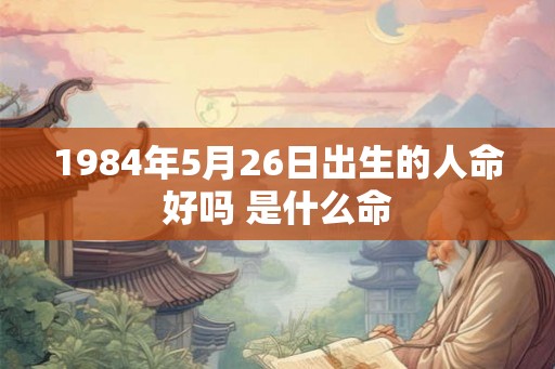 1984年5月26日出生的人命好吗 是什么命