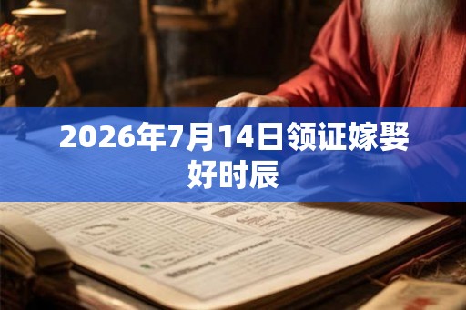 2026年7月14日领证嫁娶好时辰