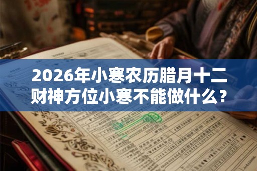 2026年小寒农历腊月十二财神方位小寒不能做什么？
