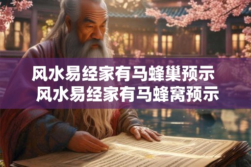 风水易经家有马蜂巢预示  风水易经家有马蜂窝预示