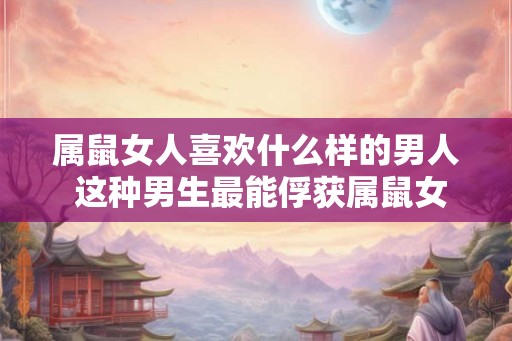属鼠女人喜欢什么样的男人 这种男生最能俘获属鼠女的芳心 属鼠女人喜欢什么样的男人 这种男生最能俘获属鼠女的芳心