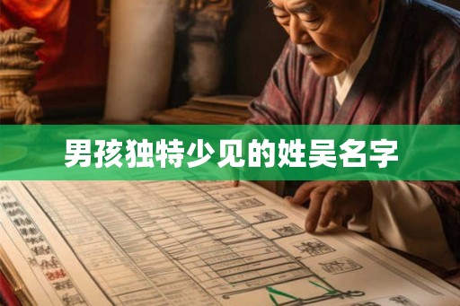 男孩独特少见的姓吴名字