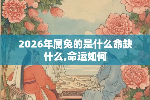 2026年属兔的是什么命缺什么,命运如何