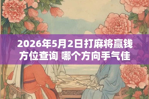 2026年5月2日打麻将赢钱方位查询 哪个方向手气佳