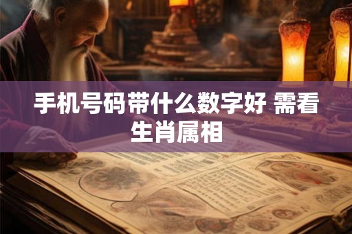 手机号码带什么数字好 需看生肖属相