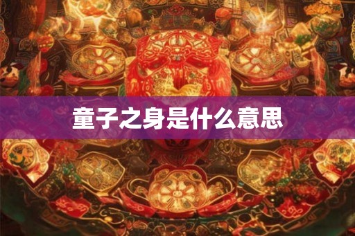 童子之身是什么意思