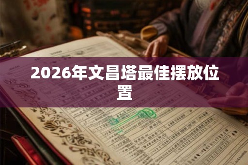 2026年文昌塔最佳摆放位置