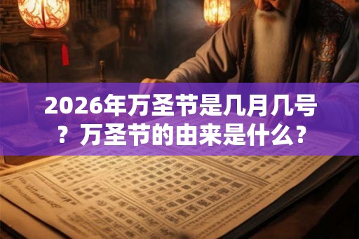 2026年万圣节是几月几号？万圣节的由来是什么？